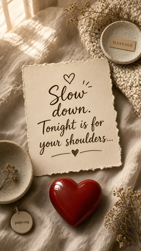 A note next to a wristwatch: “Take off your watch. Tonight, you answer to my hands…”