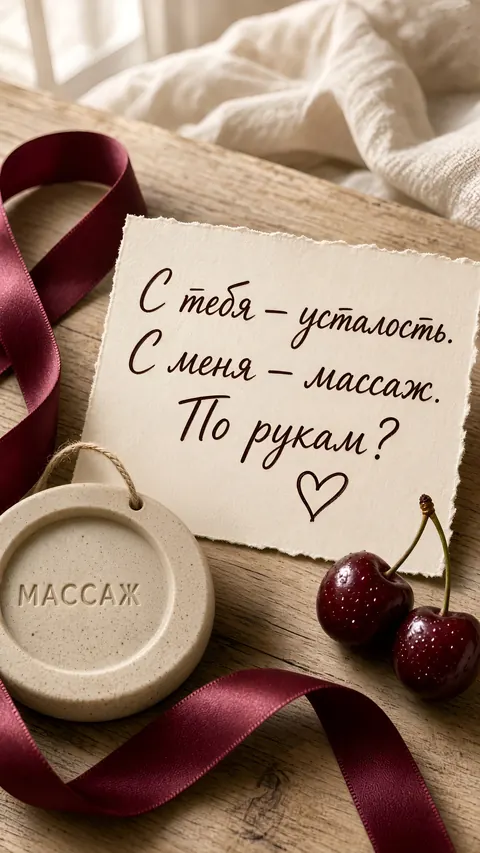 С тебя — усталость, с меня — массаж
